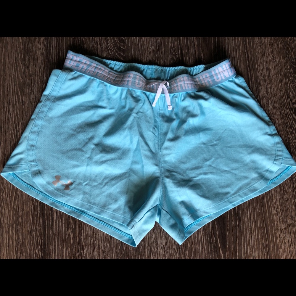 Light blue Under Armor shorts